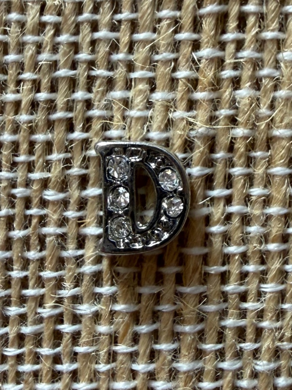 Silver Letter D